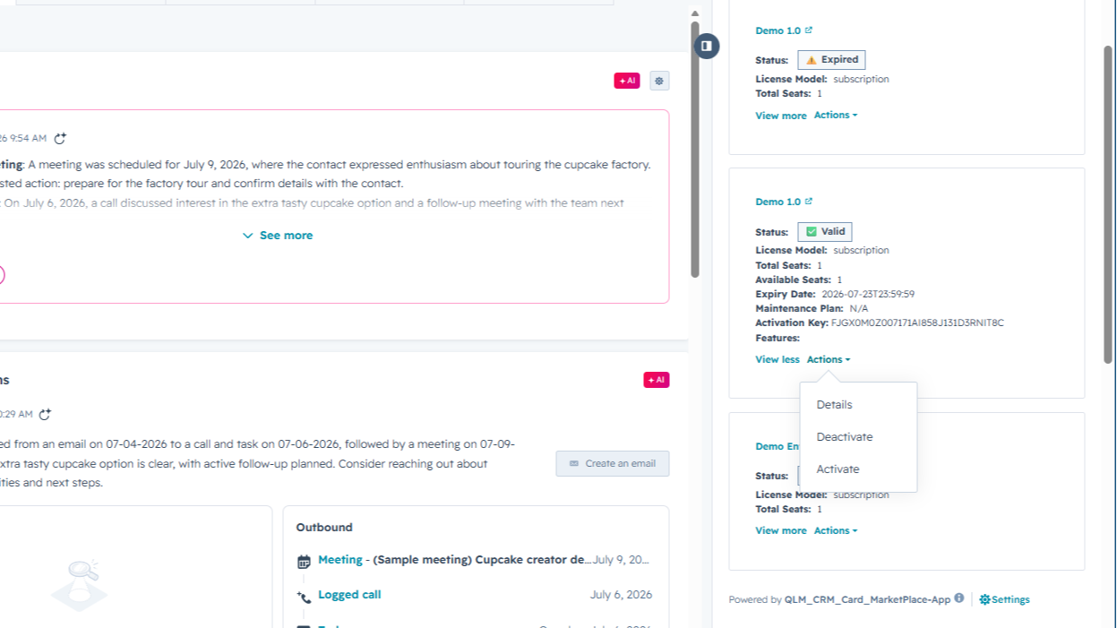 Quick License Manager License Management